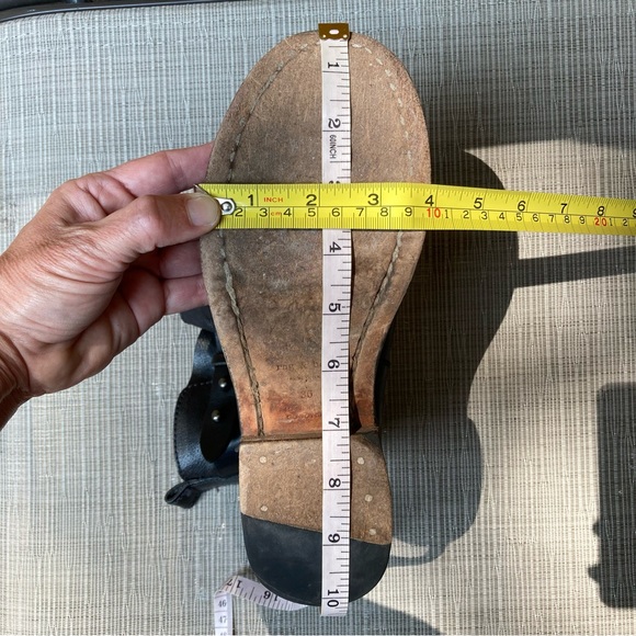 RAG BONE RB Moto Boot black Leather boots straps metal hardware women 6 engineer - Picture 8 of 16